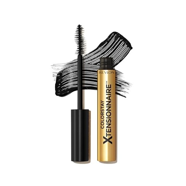 Revlon Mascara longueur ColorStay Xtensionnaire, Produit 2-en-1 Sérum et Mascara, Fibres très légères pour des cils 2x plus l