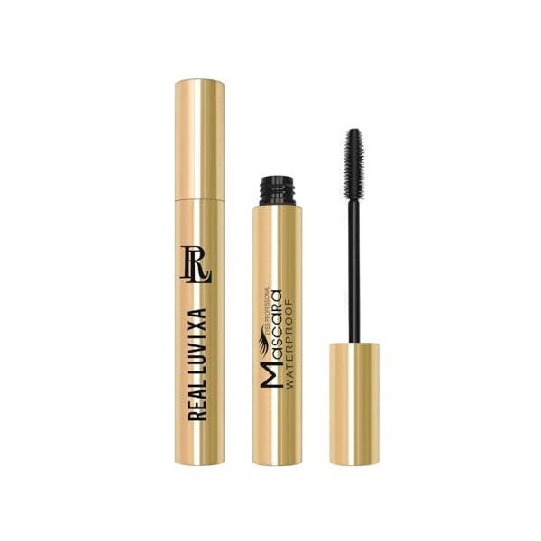 REAL LUVIXA Mascara noir imperméable pour cils extrêmement longs Noir 10 ml