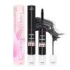 Fadlash Noir Mascara Volume Waterproof Longueur Convient aux Yeux Sensibles Thick Curling Lengthening Tenue 24H Conception à 