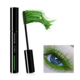 Moguri Mascara en fibre verte imperméable à leau longue durée non floraison mascara épais frisant allongeant volume à séchag