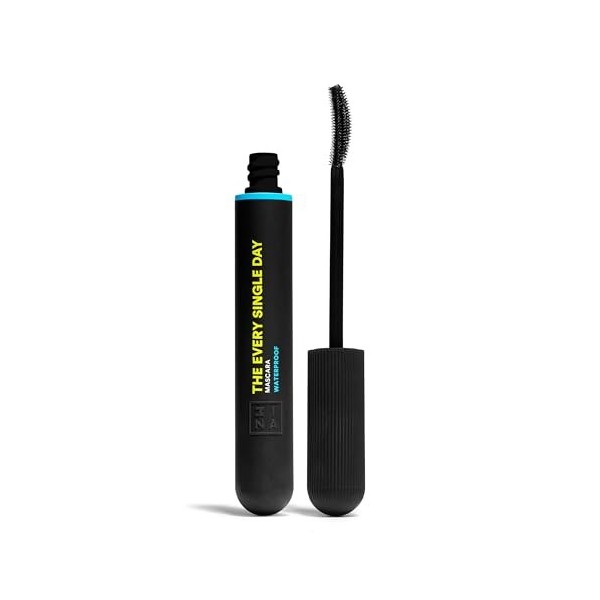 3ina Makeup - The Every Single Day Mascara Waterproof - Mascara Noir Effet Dallongement et de Mise en Forme - Mascara avec B