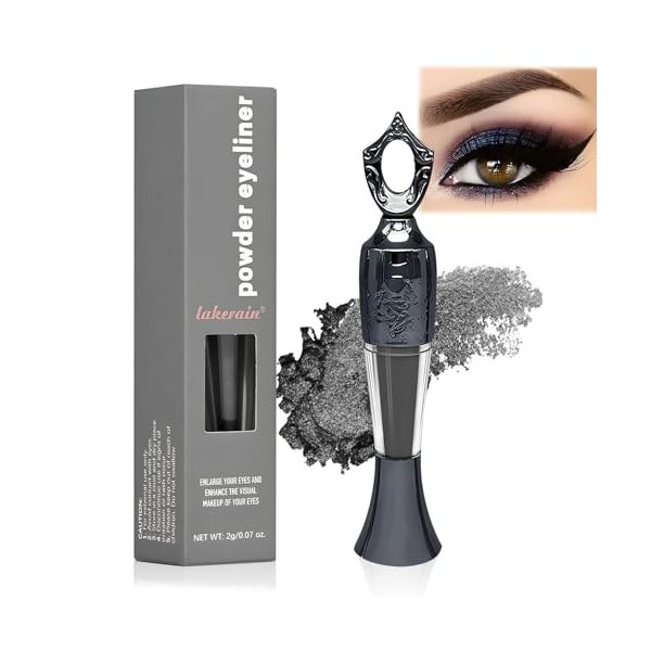 Eyeliner 2g, Crayon Eye-Liner Noir Idéal pour les Yeux Charbonneux - Hautement Pigmenté et Hypoallergénique - Facile à Appliq