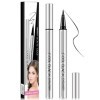 Eyeliner noir,Eyeliner Waterproof,Eyeliner Liquide,Eyeliner précis et durable,Pointe Précision,Tenue 24H,Waterproof,teinture 