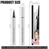 Eyeliner noir,Eyeliner Waterproof,Eyeliner Liquide,Eyeliner précis et durable,Pointe Précision,Tenue 24H,Waterproof,teinture 