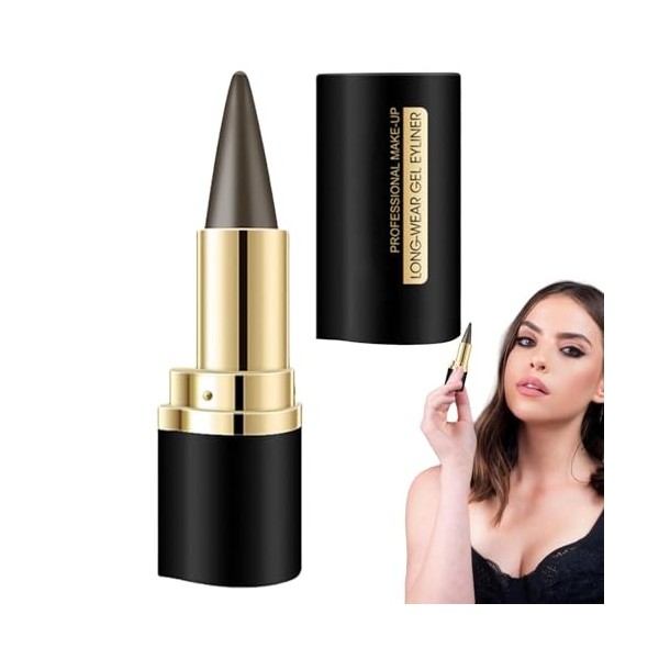 Gel Eye Liner - Eye Liner Cream - Gel Liner Eye Liner - Waterproof Gel Eye Liner, Waterproof Eyeshadow Pen for Gothic Makeup,