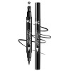 Tampon Eyeliner, 2 en 1 Imperméable Eyeliner, Crayon Eyeliner Liquide, Waterproof Stylo Eyeliner, Eye Liner Noir Waterproof, 