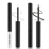 Apooliy 2pcs Matte Eyeliner,Eyeliner liquide waterproof,Stylo Eyeliner 2 Couleurs Longue Tenue，Stick Eyeliner coloré à séchag