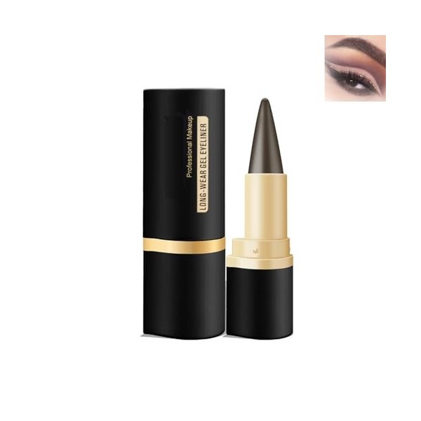 Eyeliner mat à séchage rapide 2024 - En gel résistant aux taches - Ombre à paupières imperméable - Pour un maquillage quotidi