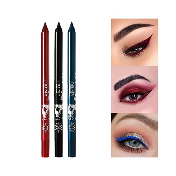 Eye-Liners Crayon Automatique en 1 Lip Liner imperméable longue durée Gold, One Size 