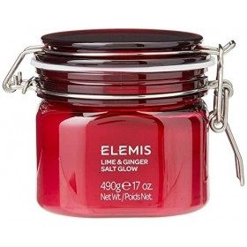 ELEMIS Eclat de citron vert et de gingembre, gommage corporel au sel revigorant, gommage exfoliant pour nourrir et tonifier, 