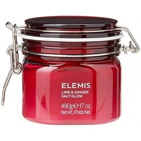ELEMIS Eclat de citron vert et de gingembre, gommage corporel au sel revigorant, gommage exfoliant pour nourrir et tonifier, 