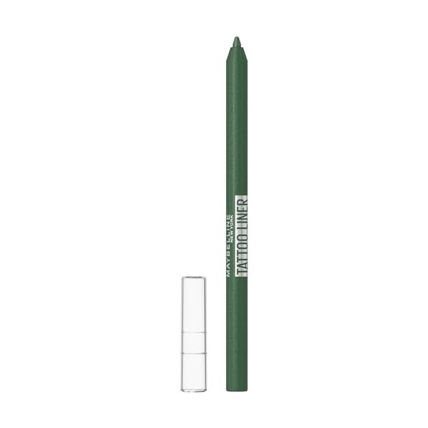 Maybelline New-York - Crayon Gel Yeux Effet Tatouage - Waterproof & Tenue 36h - Tattoo Liner - Teinte : Vivid Green