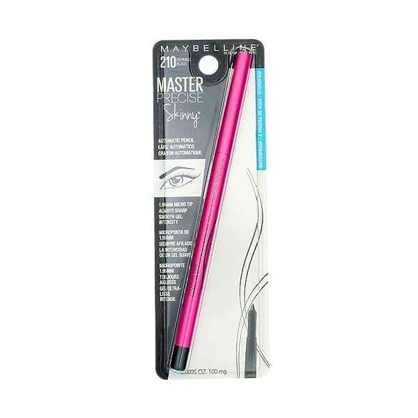 MAYBELLINE - Master Precise Skinny Gel Pencil 210 Defining Black - 0.0035 oz. 100 mg 