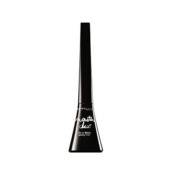 Maybelline New York Eye Studio Master Duo Glossy Liquid Liner, Black Lacquer, 0.05 Fluid Ounce by Maybeline New York