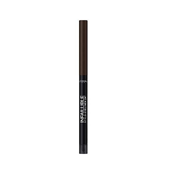 LOréal Paris Infaillible 300 Chocolate Addiction Crayon eyeliner à texture particulièrement crémeuse et applicateur intégré 