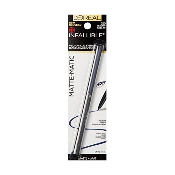 LOreal Paris Cosmetics Infallible Matte-Matic Liner, Navy Matte, 0.01 Fluid Ounce by LOreal Paris