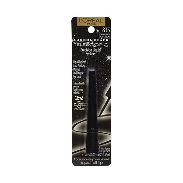 LOREAL TELESCOPIC PRECISION LIQUID EYELINER 835 CARBON BLACK