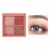 Cherry Story Eye Shadow Quad Advanced Sense Novice Débutant Earth Color Daily Light Makeup Eye Shadow Plate Cadeau Nature A,