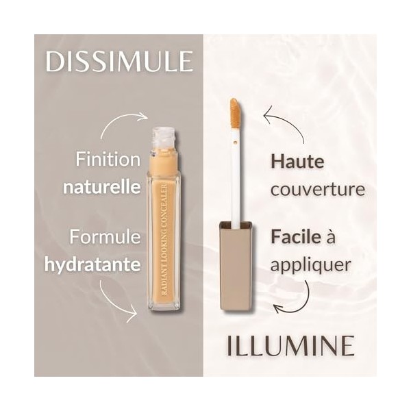 IMPALA Correcteur Anti-cernes Teinte 24 | Finition Peau Rayonnante Correcteur Illuminateur Fluide pour Anti-cernes| Maquillag