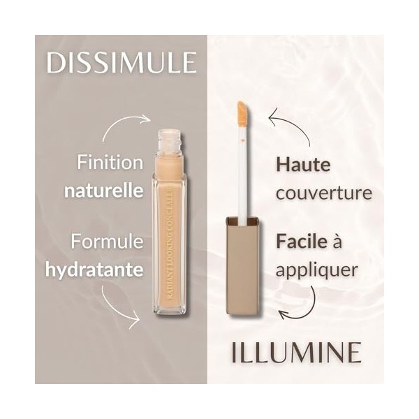 IMPALA Correcteur Anti-cernes Teinte 23 | Finition Peau Rayonnante Correcteur Illuminateur Fluide pour Anti-cernes| Maquillag