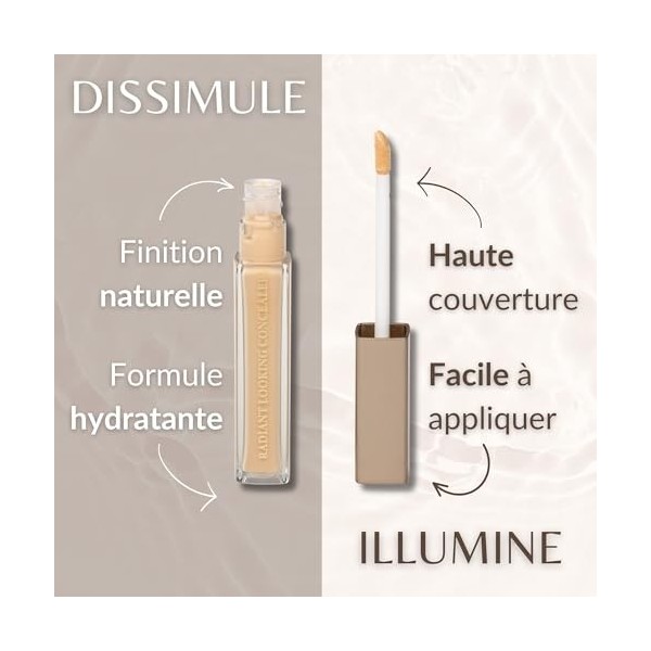 IMPALA Correcteur Anti-cernes Teinte 21 | Finition Peau Rayonnante Correcteur Illuminateur Fluide pour Anti-cernes| Maquillag