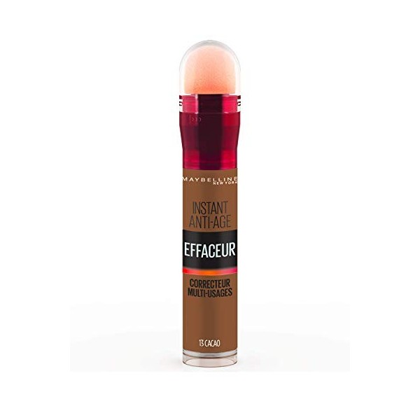 Maybelline New York - Anti-cernes/Correcteur Fluide - Instant Anti-Age L’Effaceur - 13 Cacao - 6,8 ml