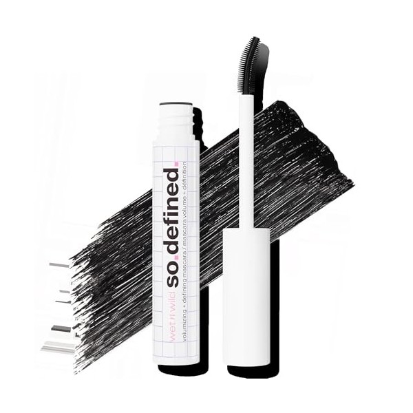 Wet n Wild, So Defined Volumizing + Defining Mascara avec en Bonus le Crayon Eyeliner Color Icon Kohl, Hautement Pigmenté, 2 