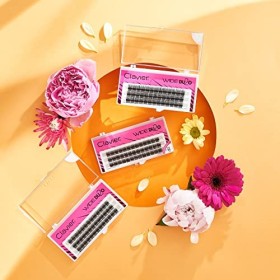 Clavier Cils artificiels en faux buffle WIDE Du2o | Cils en un seul buffle | Différentes longueurs de 8 à 14 mm | Ultra volum