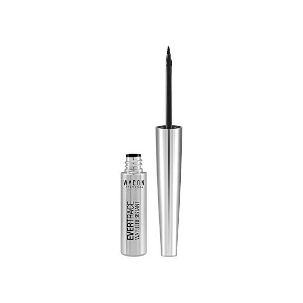 WYCON Cosmétiques EVER TRACE EYELINER Liquide waterproof extra-black à trait ultra-précis et fluide. Lapplicateur en feutre 