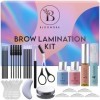 Brow Lift Kit Sourcil, Brow Lamination Kit Durée de 6-8 semaines, 15 Applications, DIY Kit Brow Lift Sourcils, Kit Browlift a