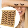 FashionCha Faux Cils Noirs de Grande Capacité, Bricolage Professionnel, Cadeaux pour Filles de Scène