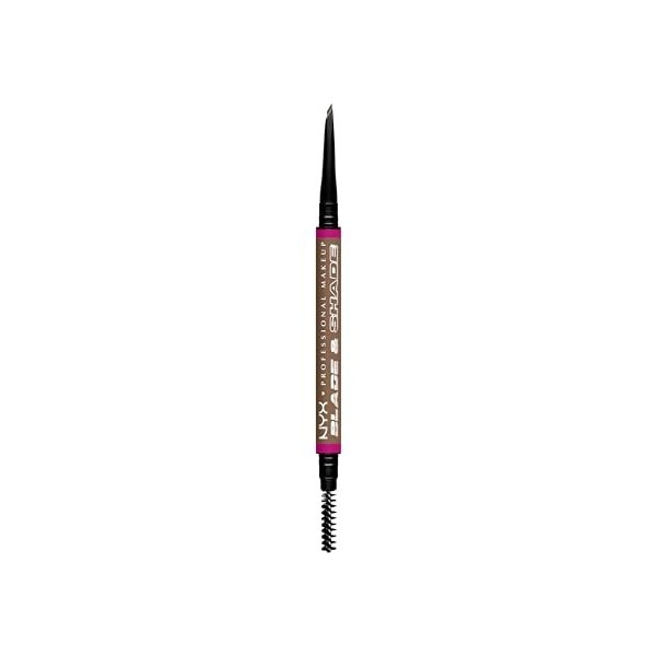 NYX Professional Makeup Blade & Shade, Crayon sourcils double embout, tenue jusquà 16h, Taupe