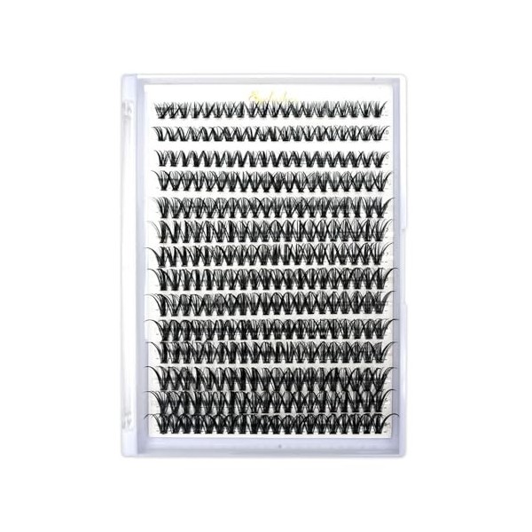 iCovalescent 280 PCS Kit Extension Cils Individuel, Kit Faux Cils Naturel 30D+40D Cluster Extensions de Cils Individuels Bouq