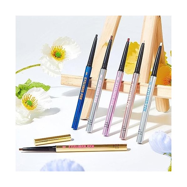 Crayons pour les yeux,Eyeliner Crayon Eyeliner Imperméable pour Doublures Délicates - Stylo eye-liner polyvalent à 1 trait po