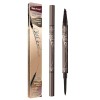 Pointe de 0,7 ml - Crayon à sourcils et stylo liquide : quadruple précision pour sourcils longue durée YbD135 cafee, 1 x 15,