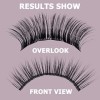 QUEWEL Cils individuels Cils individuels Cluster Lashes D Curl MIX8-16 Segments de cils Fond de teint large Cils individuels 