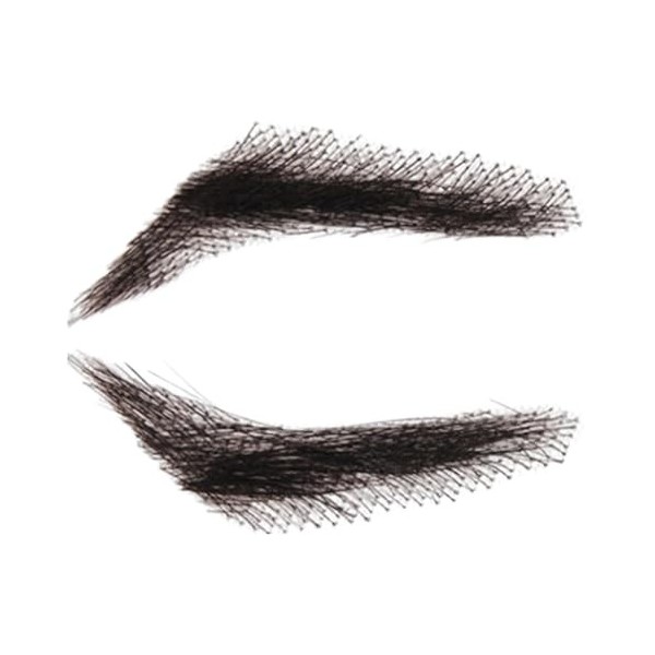 Sourcils artificiels, faux sourcils, vrais cheveux,1 paire de sourcils au crochet - Extensions de sourcils réutilisables, vra