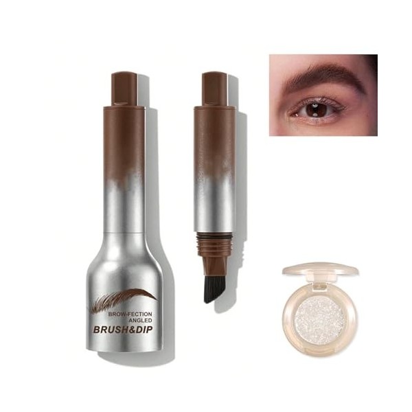 Revorie Brow-Fection, Revorie Eyebrow, Revorie Brow, Pinceau à Sourcils Liquide Imperméable, Pinceau à Sourcils Sauvage Longu