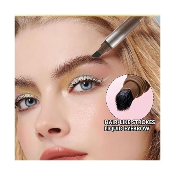 Revorie Brow-Fection, Revorie Eyebrow, Revorie Brow, Pinceau à Sourcils Liquide Imperméable, Pinceau à Sourcils Sauvage Longu