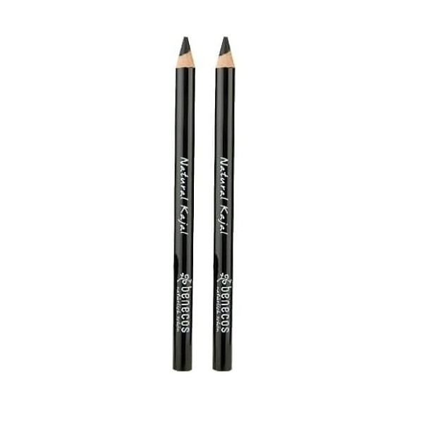 Benecos Natural Cosmetics - Crayon Kajal - Végétalien - sans Talc - Noir Lot de 2 