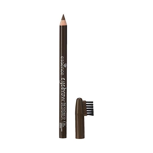 Essence - Crayon Brosse Sourcil Eyebrow Designer - 10 Dark Chocolate Brown Lot de 2 