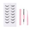 FAIRYGATE Faux cils 3D Oeil de Chat Volume moelleux Curly Cat-Eye Cils artificiels Look Naturel, Réutilisables Faux cils de m