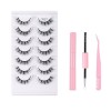 FAIRYGATE Faux cils 3D Oeil de Chat Volume moelleux Curly Cat-Eye Cils artificiels Look Naturel, Réutilisables Faux cils de m