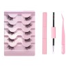 FAIRYGATE Faux Cils Individuel Extension Cils Kit Volume Russe Réutilisable Cils individuels Avec Cluster Lashes Mixed Brucel