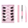 FAIRYGATE Faux Cils Individuel Extension Cils Kit Volume Russe Réutilisable Cils individuels Avec Cluster Lashes Mixed Brucel