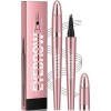 LUPATDY 3D Crayon à sourcils magique Étanche Avec 4 pointes microfourches Pour maquillage naturel des sourcils - Marron clair