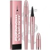 LUPATDY 3D Crayon à sourcils magique Étanche Avec 4 pointes microfourches Pour maquillage naturel des sourcils - Marron clair