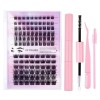 FAIRYGATE Extension Cils Easy Fan Lashes Extension de Cils Volume Russe Professionnel Easy Fanning Lash Cils Bouquet Auto-Fes