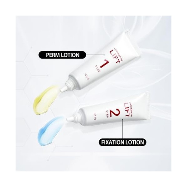 Kit de lotion permanente et de fixation, lotion permanente et de fixation pour cils et sourcils, permanente et kit de fixatio