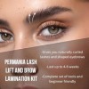 PERMANIA Kit de lifting pour cils et sourcils - Avec colle de lifting pour cils - Pour salon et maison